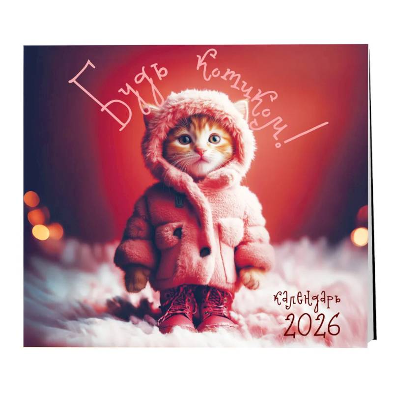 Будь котиком. Календарь настенный на 2026 год (300х300 мм)