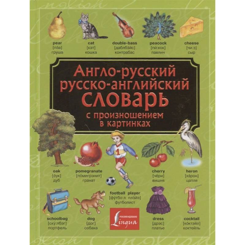 Англо-русский. Русско-английский словарь с произношением в картинках Англо-русский. Русско-английский словарь с произношением в картинках