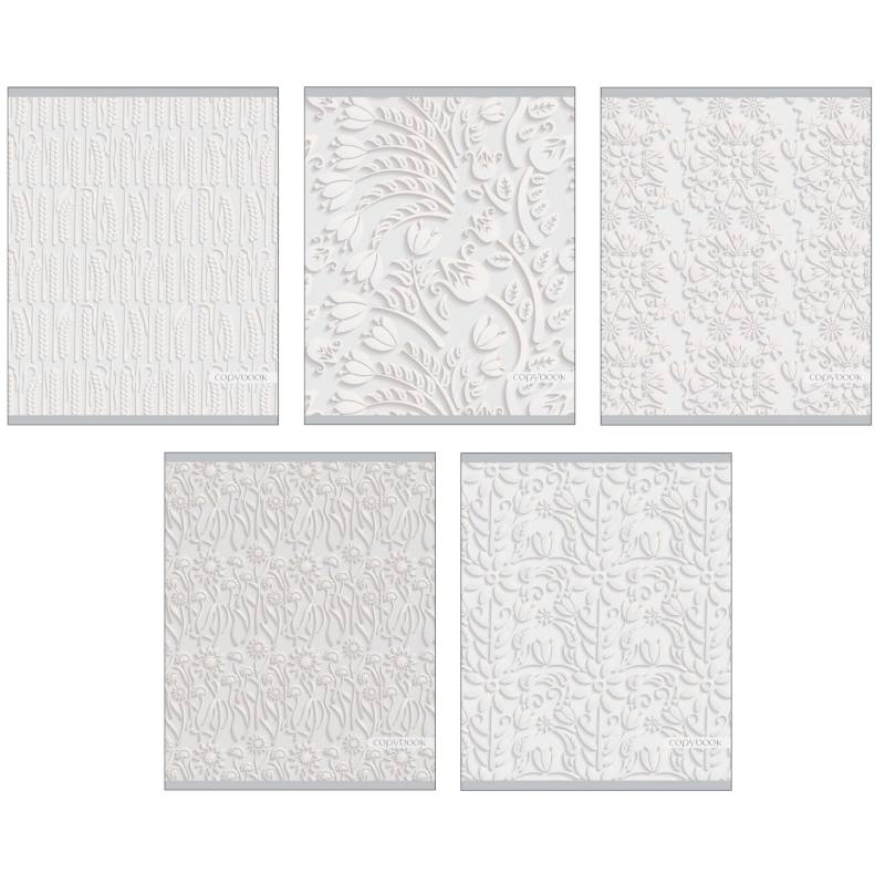 Тетрадь 'Цветочный фарфор', А5, 96 листов, клетка