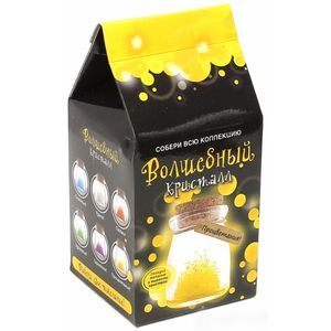 Набор для выращивания кристалла. Кристалл с пожеланием процветания. Желтый (k6)