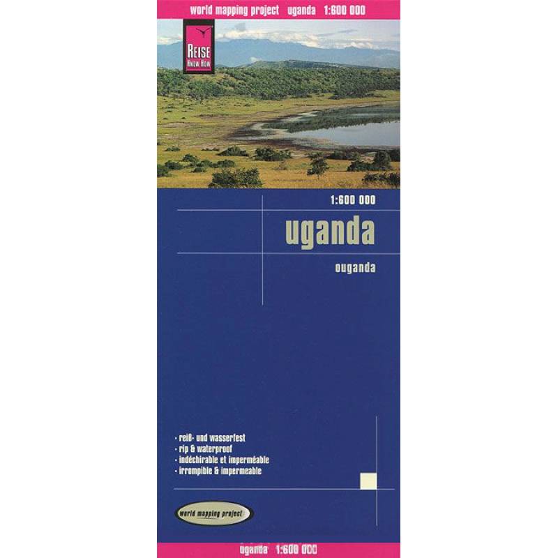 Уганда. Карта. Uganda (1:600.000)