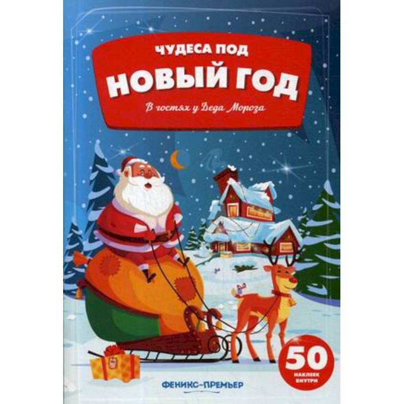 В гостях у Деда Мороза. Книжка с наклейками (50 наклеек)