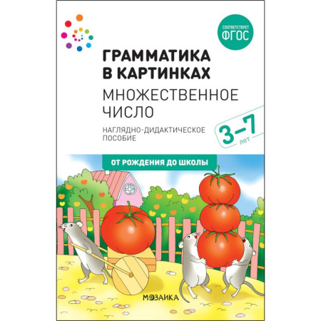 Методика обучения. Методические пособия для учителей, книга Наглядно-дидактическое пособие. Грамматика в картинках. Множественное число. 3-7 лет. ФГОС купить по скидке