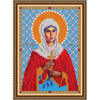 «Светлица» набор для вышивания бисером 8730М «Св. Мученица Марина» бисер Чехия 12x16см