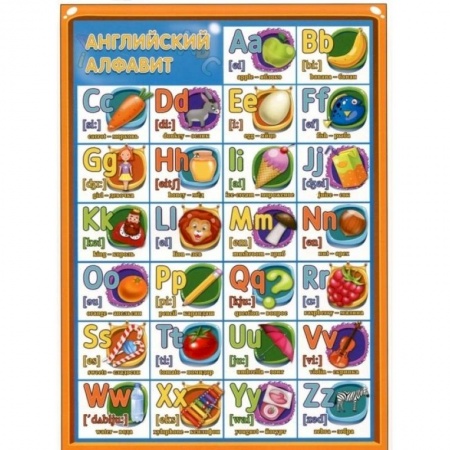 Азбука. Букварь, книга Плакат 'Английский алфавит', А5 купить по скидке