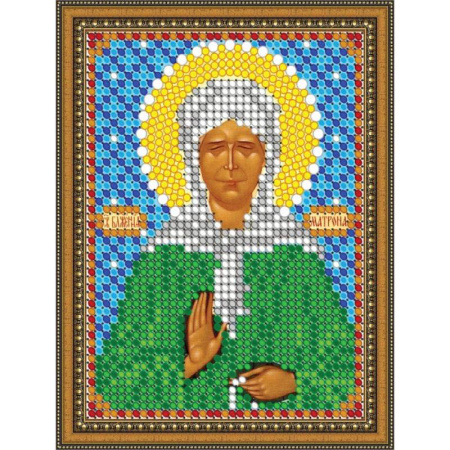 Набор для вышивания бисером 8301ЛМ «Святая Матрона Московская» бисер Чехия 7,5x10 см