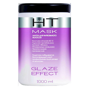 Маска для окрашенных волос 'Эффект глазирования', 1000 мл