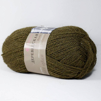 Деревенская шерсть. Цвет 32-Табак. 10x100 г