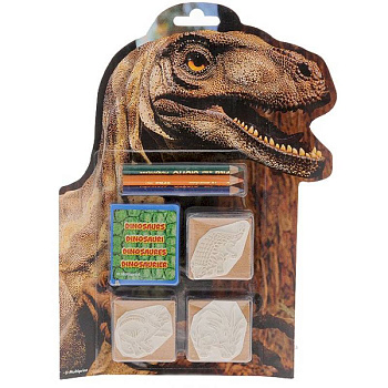 Динозавры. Набор штампов 3 шт. в блистере