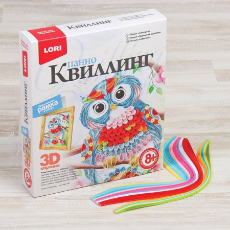 Квиллинг-панно 'Совушка'